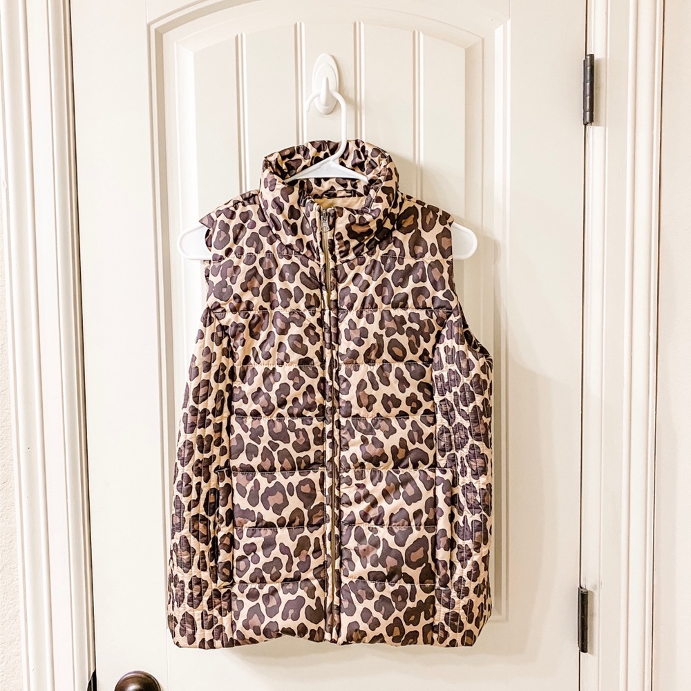 Cheetah Puffer Vest
